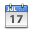 Calendar Blue Icon 32x32 png